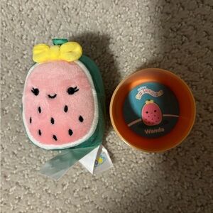 Squishmallow micromallow melon Wanda new 3”
